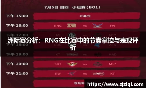 洲际赛分析：RNG在比赛中的节奏掌控与表现评析